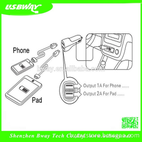 Multiple usb mobile phone cell phone car charger quick charge with best price